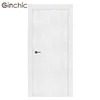 White fancy design interior PVC coated wood door