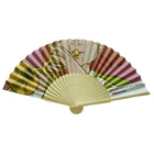 Paper Fan China Folding Hand Fan Promotional Custom Printed Bamboo Paper Folding Hand Fan