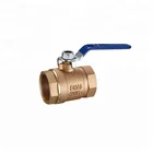 PN40 Bronze 2PC Thread Ends Connection Float Ball Valve With Lever Handle