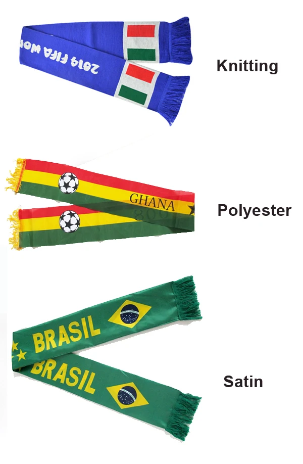 チームのファンの上のデジタル印刷シルクサッカーファンのスカーフ仕入れ・メーカー・工場