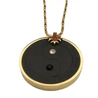 New/Fashion High Quality Crystal Quantum Lava Scalar Energy Staimnless Steel Pendant