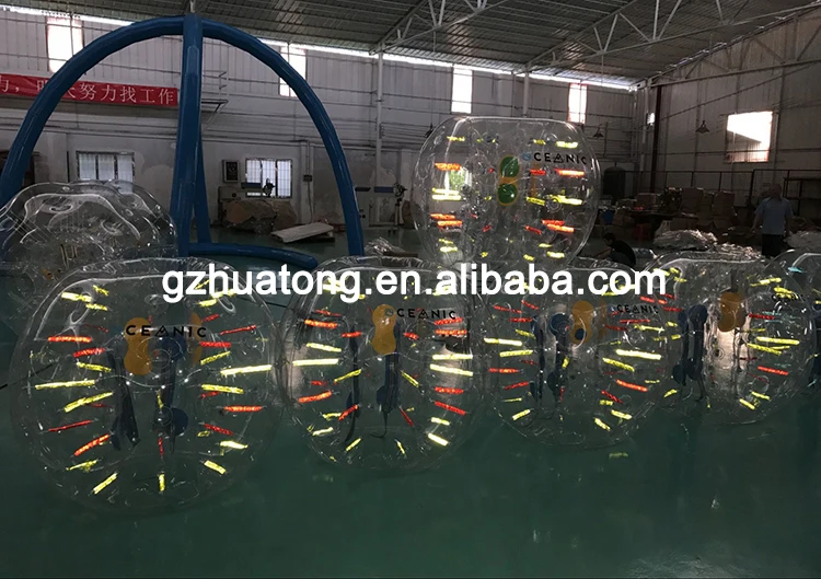 Cheap prices human body adult inflatable led soccer bumper bubble ball