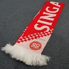 custom men 100 acrylic knitted soccer scarf