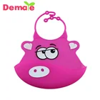 easy cleaning food grade silicone baby bib for kids