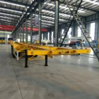 Chinese manufacturer 3 axles skeleton container semi trailer