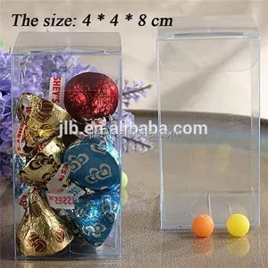 clear plastic gift box/ plastic candy packaging box wholesale