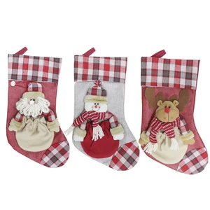 cheap christmas stockings socks santa claus candy gift bag