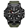 SMAEL 1545 Waterproof Fashion Watch Men Sport Analog Quartz-Watch Dual Display LED Digital Electronic Watches relogio masculino