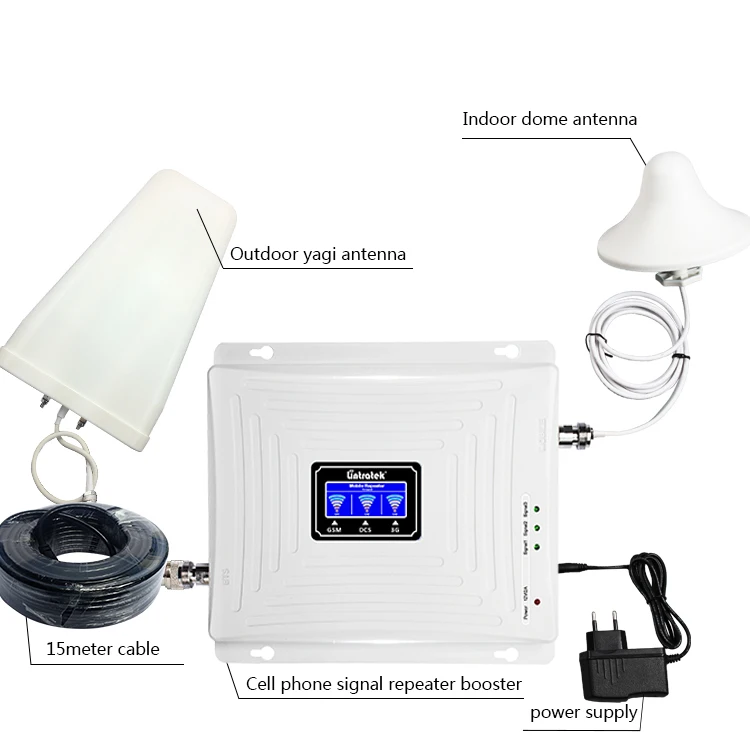 gsm 900 1800 2100 mobile signal repeater