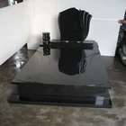 China Black Granite Tombstone and Monument Slab with Factory Price