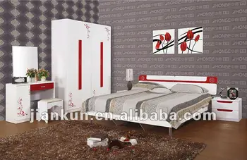 Jk 9900 Modern Mdf White Polish Lacquer Bedroom Furniture For