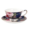Vintage Ceramic Bulk Tea Cups and Saucers Cheap / Fine Porcelain Bone China Tea Cups