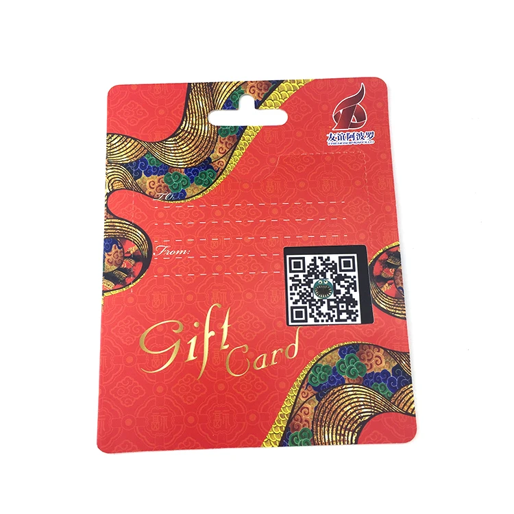 christmas gift card/packing plastic gift card /pvc gift card for