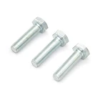 Galvanized grade 4.8 ZP din 933 hex head bolt m10*40