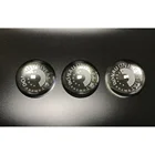 Clear Dome Printed Luxury Crystal Glass Magnifying Paperweight