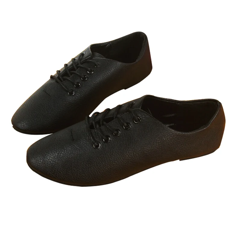 Shoes Woman 2015 New Spring Autumn Women Flats Shoe Ladies Casual Leather Shoes Lace up Women Flats Sapatos Femininos DX2138