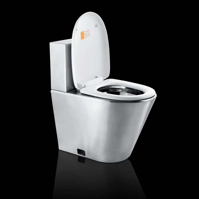 Stainless Steel Two Piece Sanitary Ware Arabic Wc Toilet With Pvc Soft