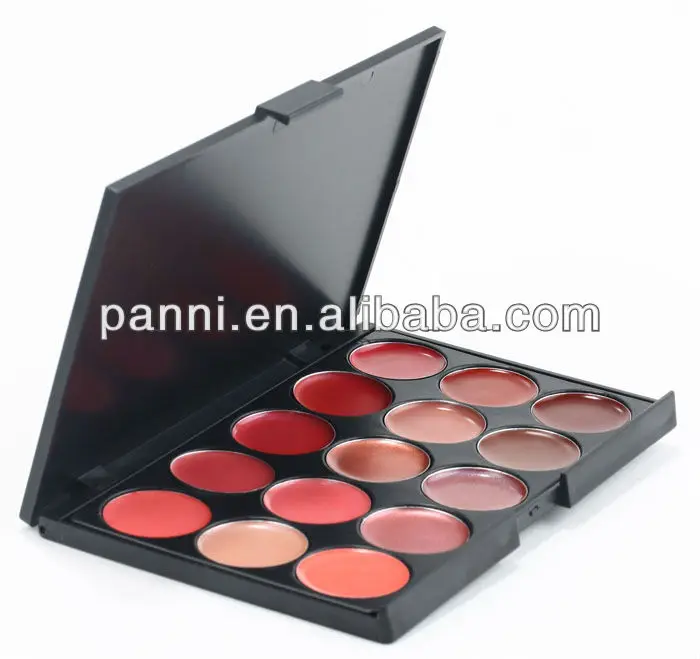 15 color lip gloss private label cosmetic makeup lip palette