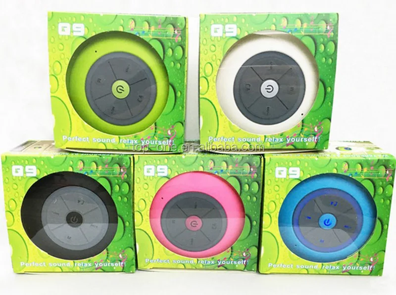 New design LED sucker bluetooth shower speaker, waterproof bluetooth speaker with LED light - ANKUX.COM