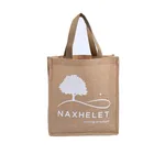 custom printing strong lift grocery shopping tote jute bag