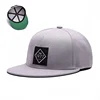 Custom cool flat brim 6 panel golf woven patch green underbrim snapback hat