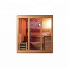 Sauna House Steam Room Sauna SM81222 Full Glass Door Nature Stone Wall Sauna House Body Dry Steam Room