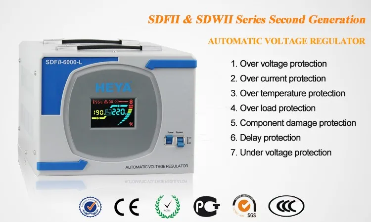 Home Use Wall Mounted Single Phase 220V Servo Type 10kva Regulated Power Supply Voltage Stabilizer