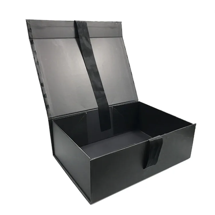rigid cardboard book shape coated paper big luxury gift box