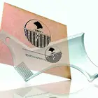 The beard shaping tool facial hair shaping tool /Men's beard styling template stainless steel beard shaping tool