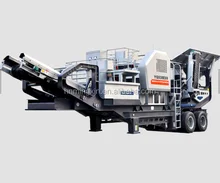 Mobile puzzolana stone crushing and screening machine crusher plant