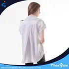 Down Blouse Women Woman Blouse Price Good Quality Short Sleeve New Casual Button Down White Shirt Blouse For Women