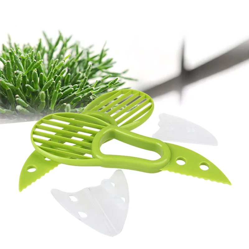 3 In 1 Avocado Cutter Tool Slicer Cut In Half To Take Nuclear Peeler Scoop Green Tool Knife Cook Cutter Peeler Knife Tool KC1470
