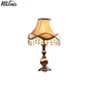 Most popular American Modern style Brass Table Lamp with black clothshade and black crystal decoration
