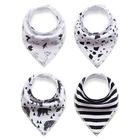 Amazon supply Factory wholesale bandana drool bibs baby set wholesale