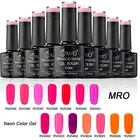 Nail No Polish Uv Nail Gel Polish Free Sample RS Nail Factory 1 Phase Nail Uv Shimmer Gel No Name Neon Color Gel Polish