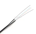 indoor outdoor 2 core optical fiber cable FTTH drop cable wire 1km price