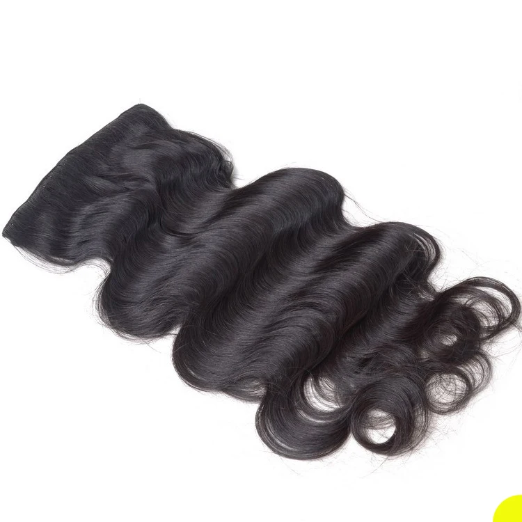 Natural Color Darling Short Hair Weaves Clip On Hair Extensions