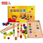 children toys new 2016 style wooden montessori beads material