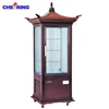 Wholesale competitive price for glass food warmer display showcase with CE