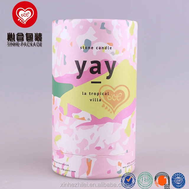 wholesale craft paper candle gift packaging boxes/full color