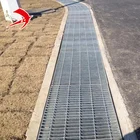 Drain steel grid/25*5mm hot dip galvanized trench cover grating/metal building material industrial grating