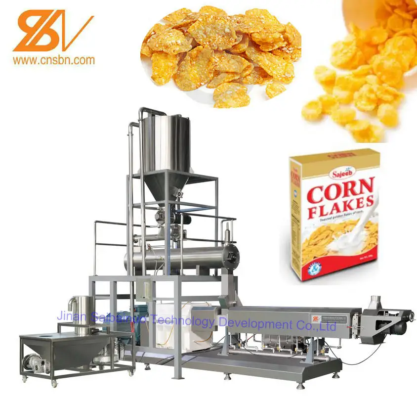 Las industrias de cereales de desayuno Kellogs copos de maíz arroz mijo de máquinas