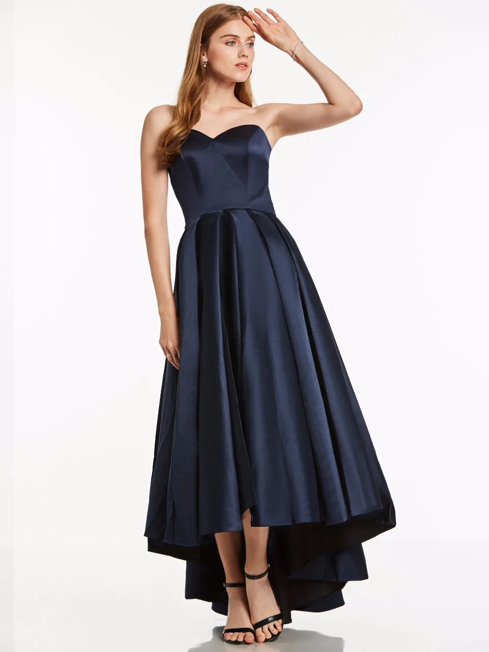 Tanpell sweetheart neck prom dresses 