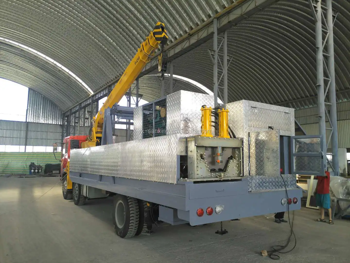 SANXING K Qspan SUBM240 SX-914-610 arch roof forming machine vertical type roof building machine