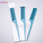 long thin handle colored small plastic hair trimmer comb for salon