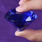 Gift 50mm Crystal Diamond Paperweight for Wedding Gifts Logo Text Engrave