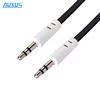 3.5mm aux audio flat colorful cable for car audio