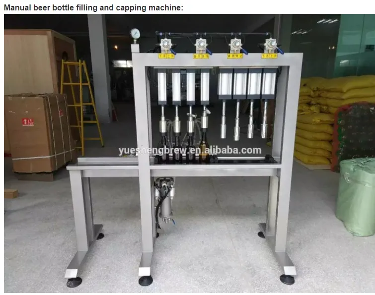 auto bottle filler small bottle beer flilling capping machine