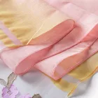 New product long floral women luxury hijab hand embroidery shawl embroidered silk shawl