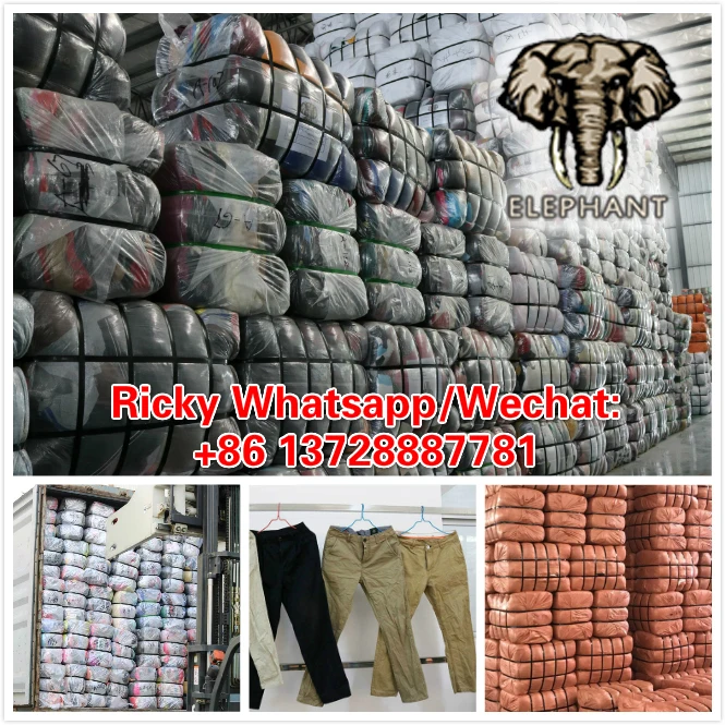 used clothing Men Cotton Pants for sale best second hand cloths from China used clothes second hand clothing